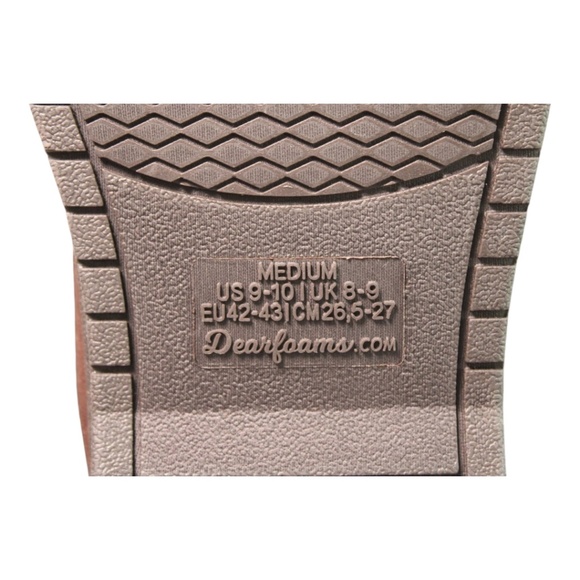 Dearfoam Moccasin Slippers Brown Mens Medium 9/10 - Picture 5 of 5